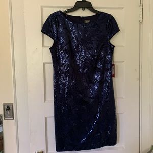 Vince Camuto Sequin Shift Dress 6 NWT